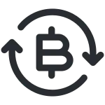 Bitcoin Refresh SVG Icon